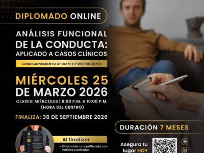 📕📗DIPLOMADO ONLINE: ANÁLISIS FUNCIONAL DE LA CONDUCTA HUMANA.
