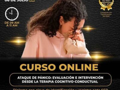 Taller online: Evaluación e intervención del trastorno de pánico.