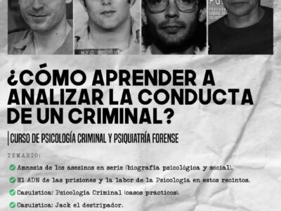¡Analiza la conducta del criminal y estudia sus causas!