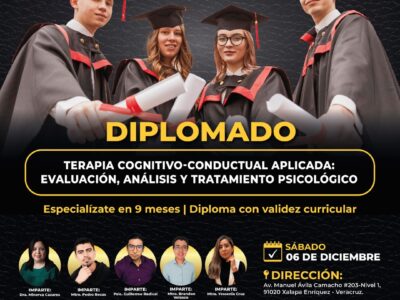 Diplomado en Terapia Cognitivo-Conductual Aplicada: Evaluación, Análisis y Tratamiento Psicológico📚🎓