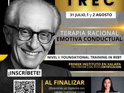 🌎👩‍🎓CERTIFICACIÓN INTERNACIONAL EN TERAPIA RACIONAL EMOTIVA-CONDUCTUAL. NIVEL I – Foundational training in REBT🎓