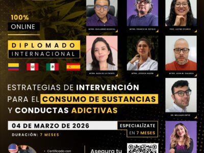 🟡Diplomado en Estrategias de intervención para el consumo de sustancias y conductas adictivas🟡.