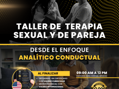Taller online🟠 «Terapia sexual y de pareja desde el enfoque analítico conductual»🟠