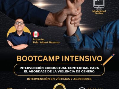 🧠🧩 BOOTCAMP INTENSIVO: INTERVENCIÓN CONDUCTUAL-CONTEXTUAL PARA EL ABORDAJE DE LA VIOLENCIA DE GÉNERO